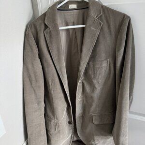 J.Crew Men's Light Gray Cord Blazer Size S
